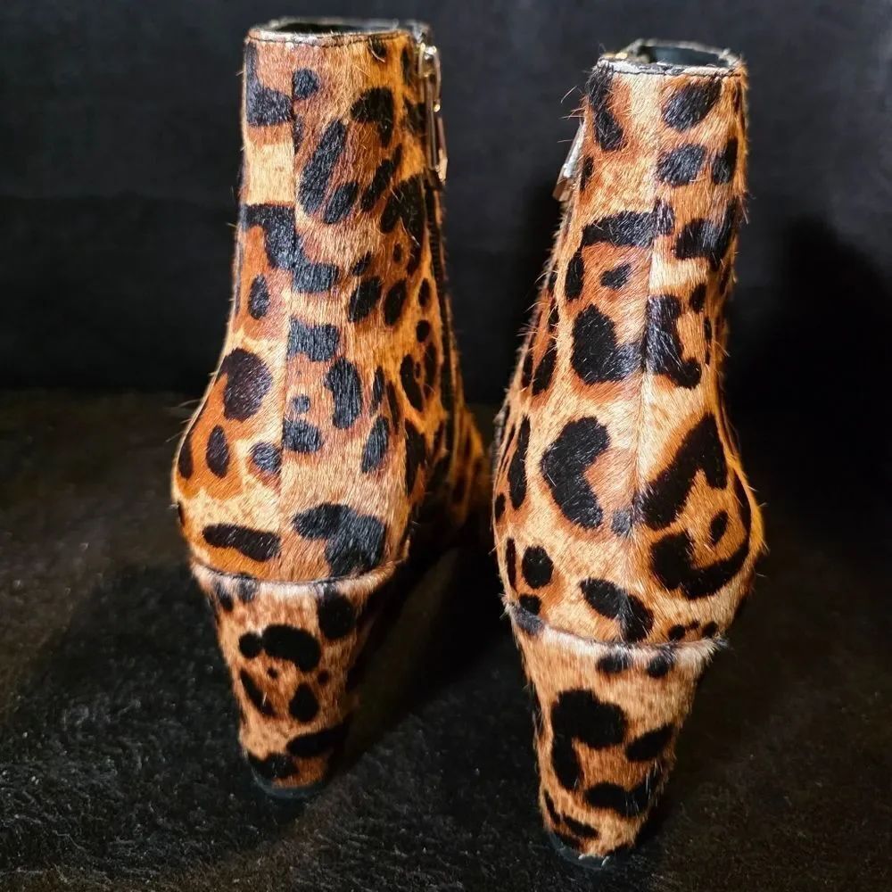Botkier Leopard Print Ankle Booties Womens 6 - Picture 6 of 11